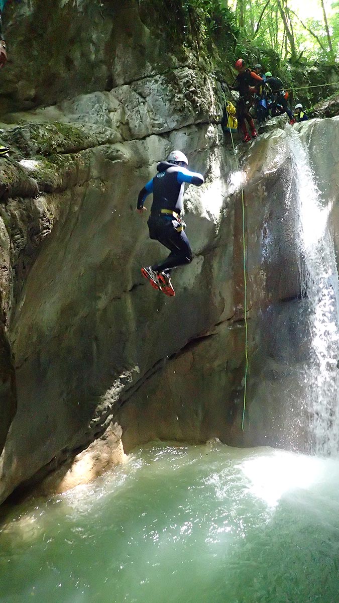 saut canyon de Ternèze proche de Grenoble