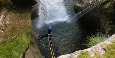 Cascade de l'Alloix, Canyoning en Chartreuse