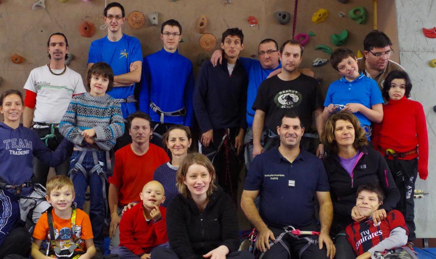 groupe handi grimpe, club escalade