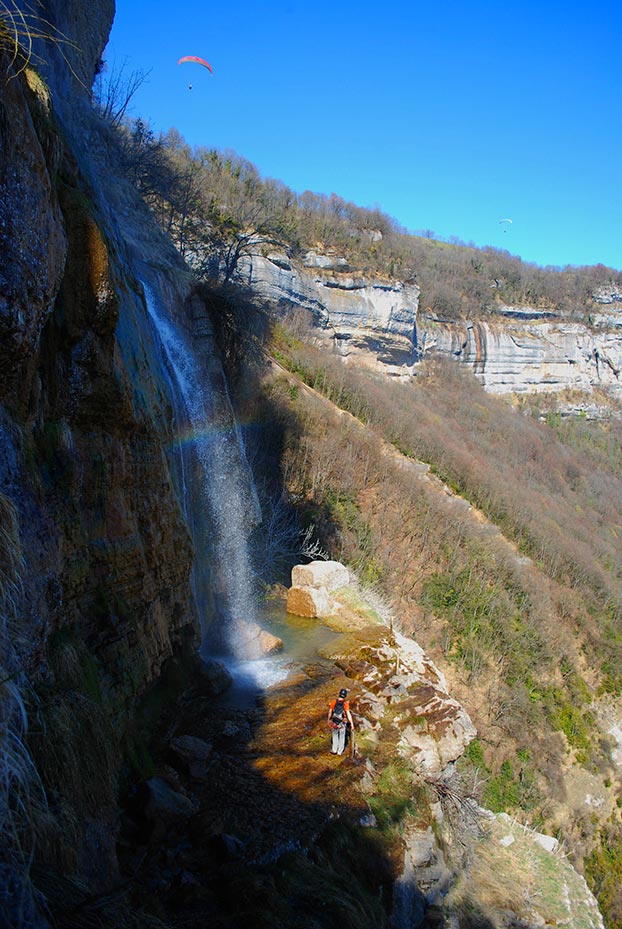 cascade de la via ferrata de Crolles