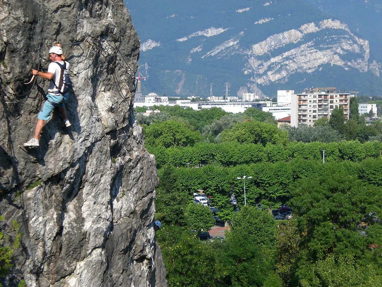 Via ferrata de la Bastille à Grenoble - 1ère partie