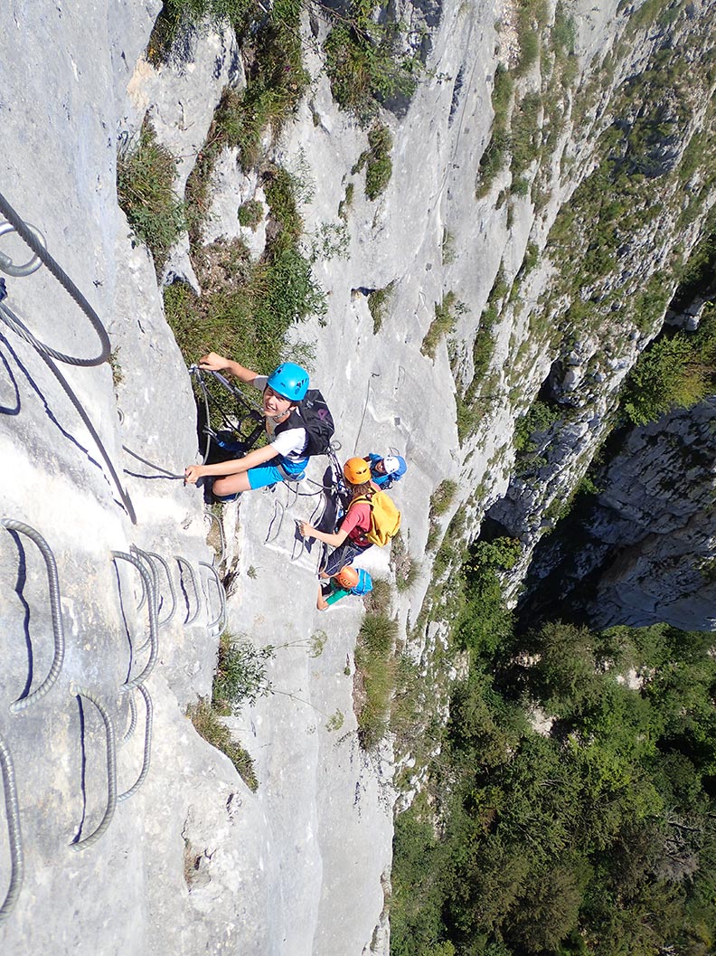 Via ferrata de la roche Veyrand en chartreuse