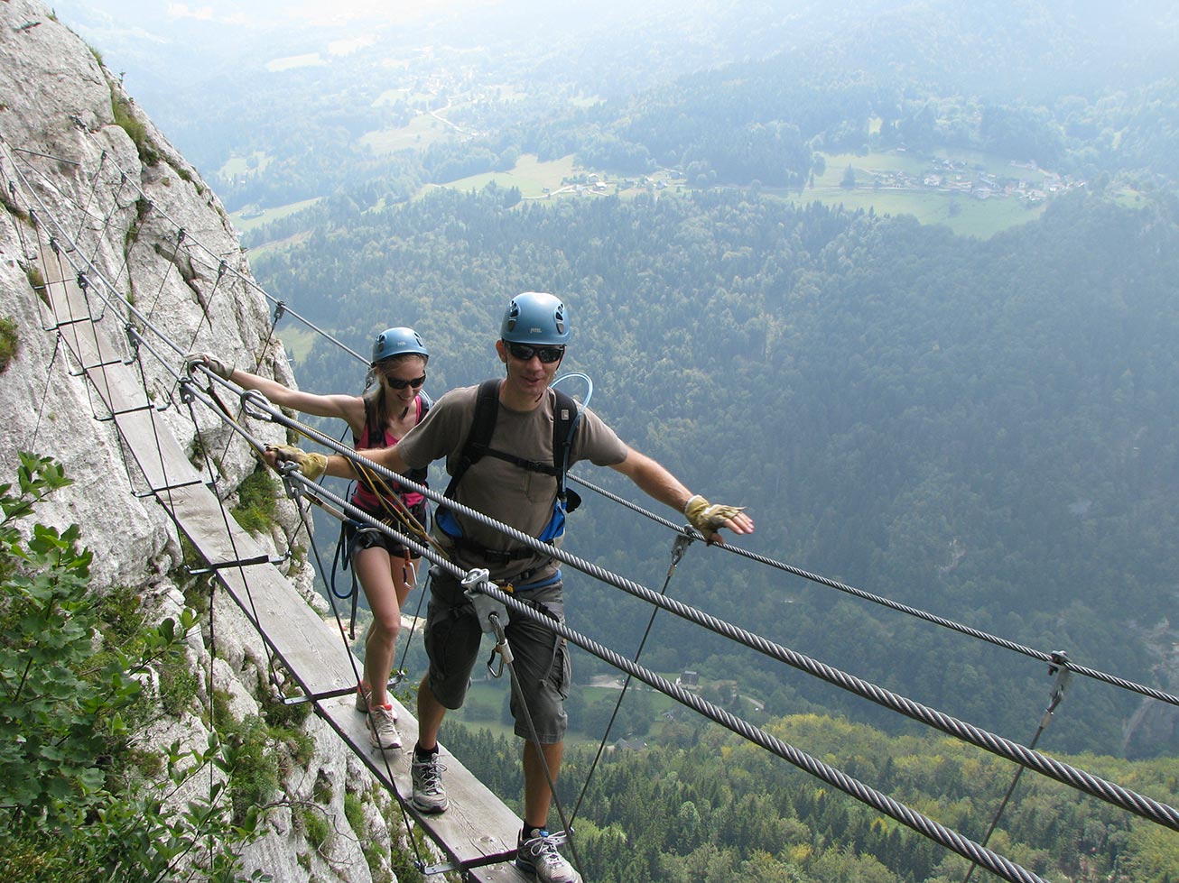 La via ferrata en Chartreuse, via de Roche Veyrand