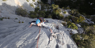 Escalade en grande voies à Grenoble