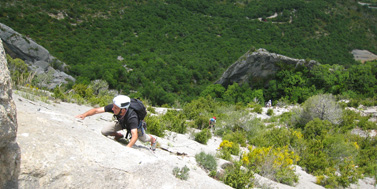 Initiation au grande voie d'escalade à Grenoble