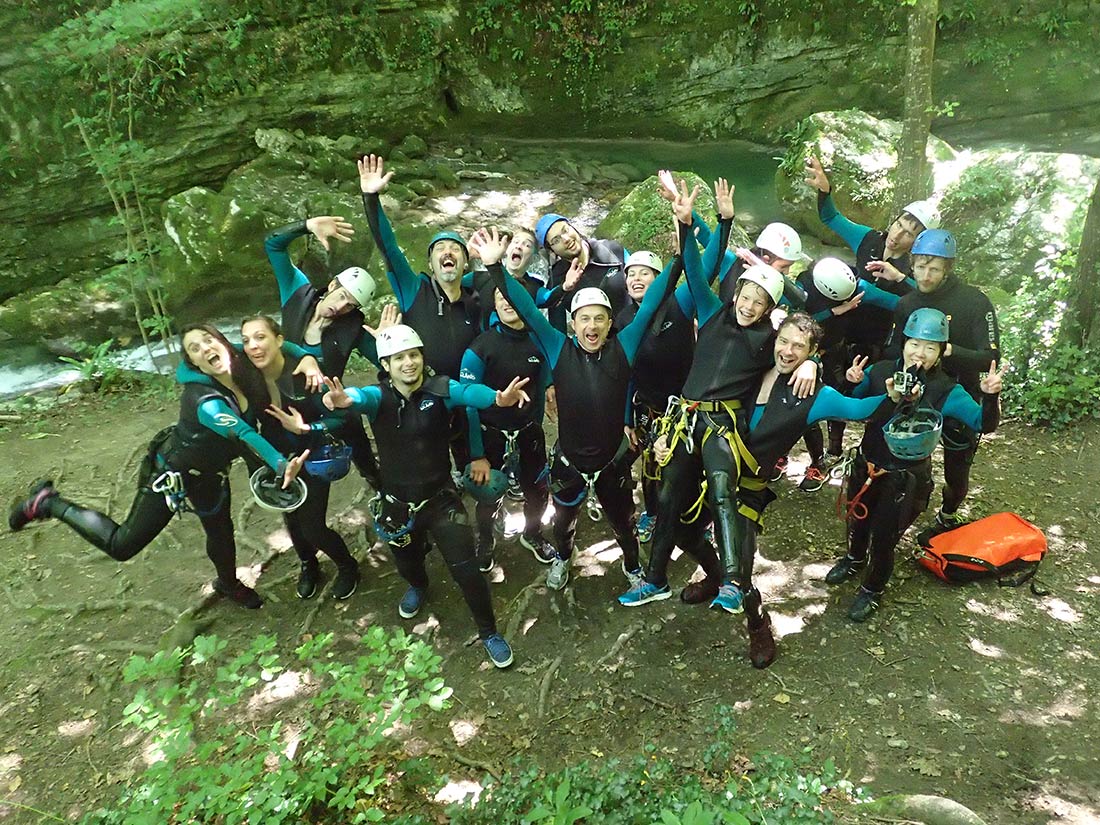 sortie canyon CE - canyoning du Furon Grenoble