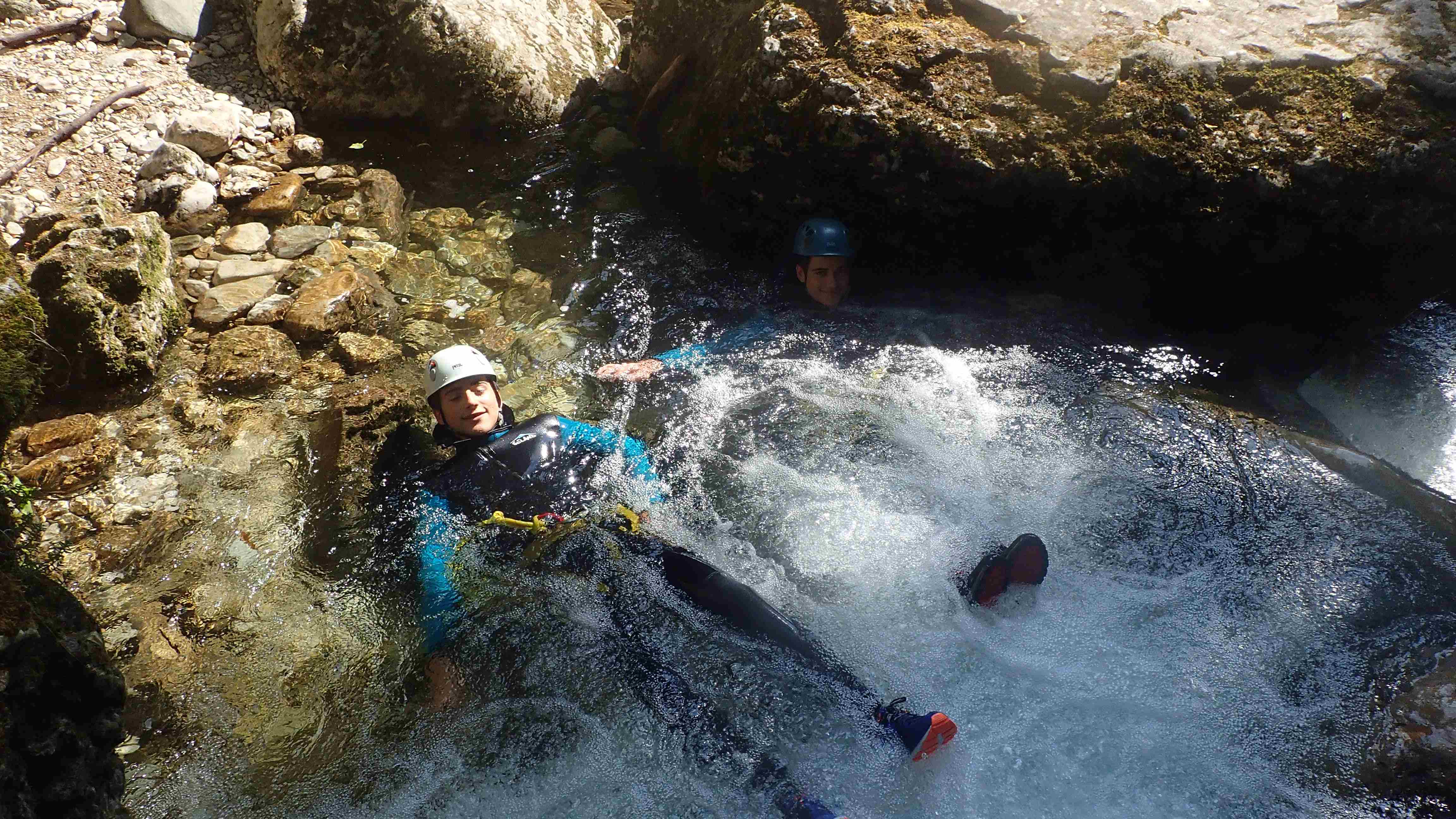 Pose canyon Vercors