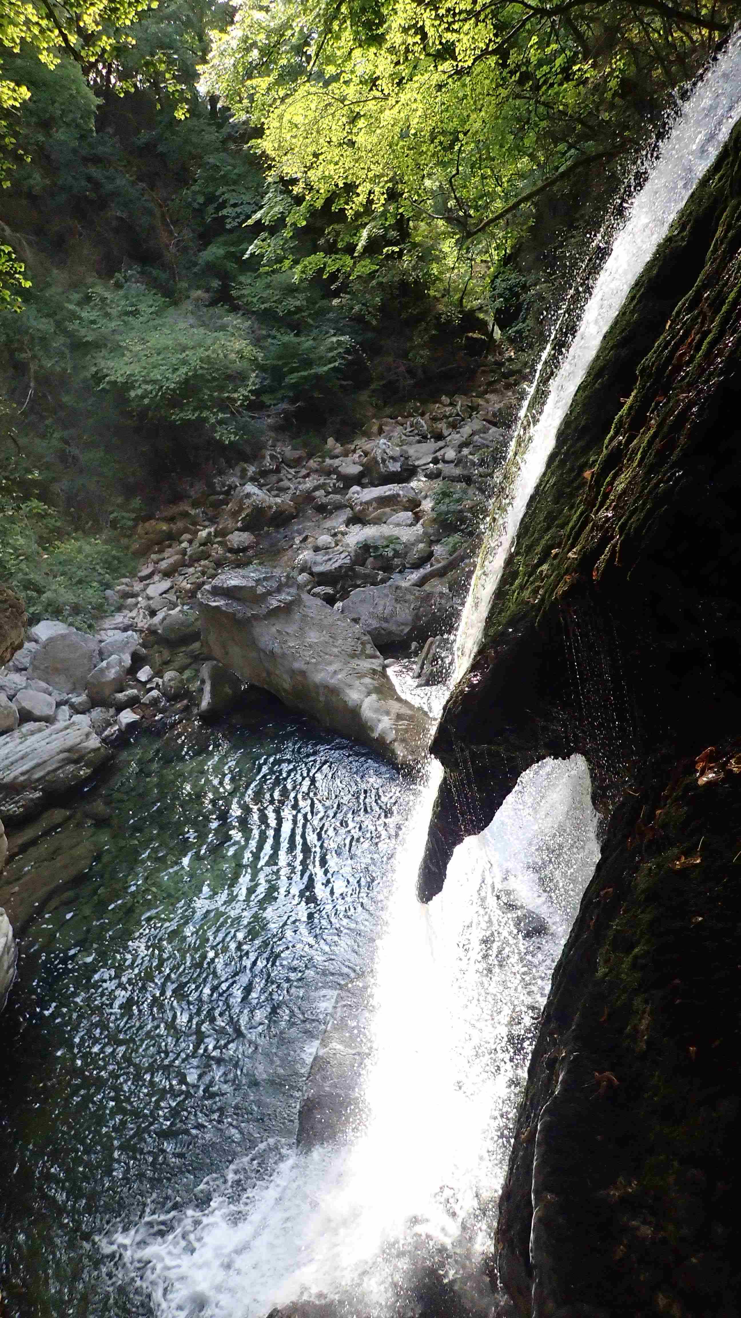 cascade de tuf en canyoning