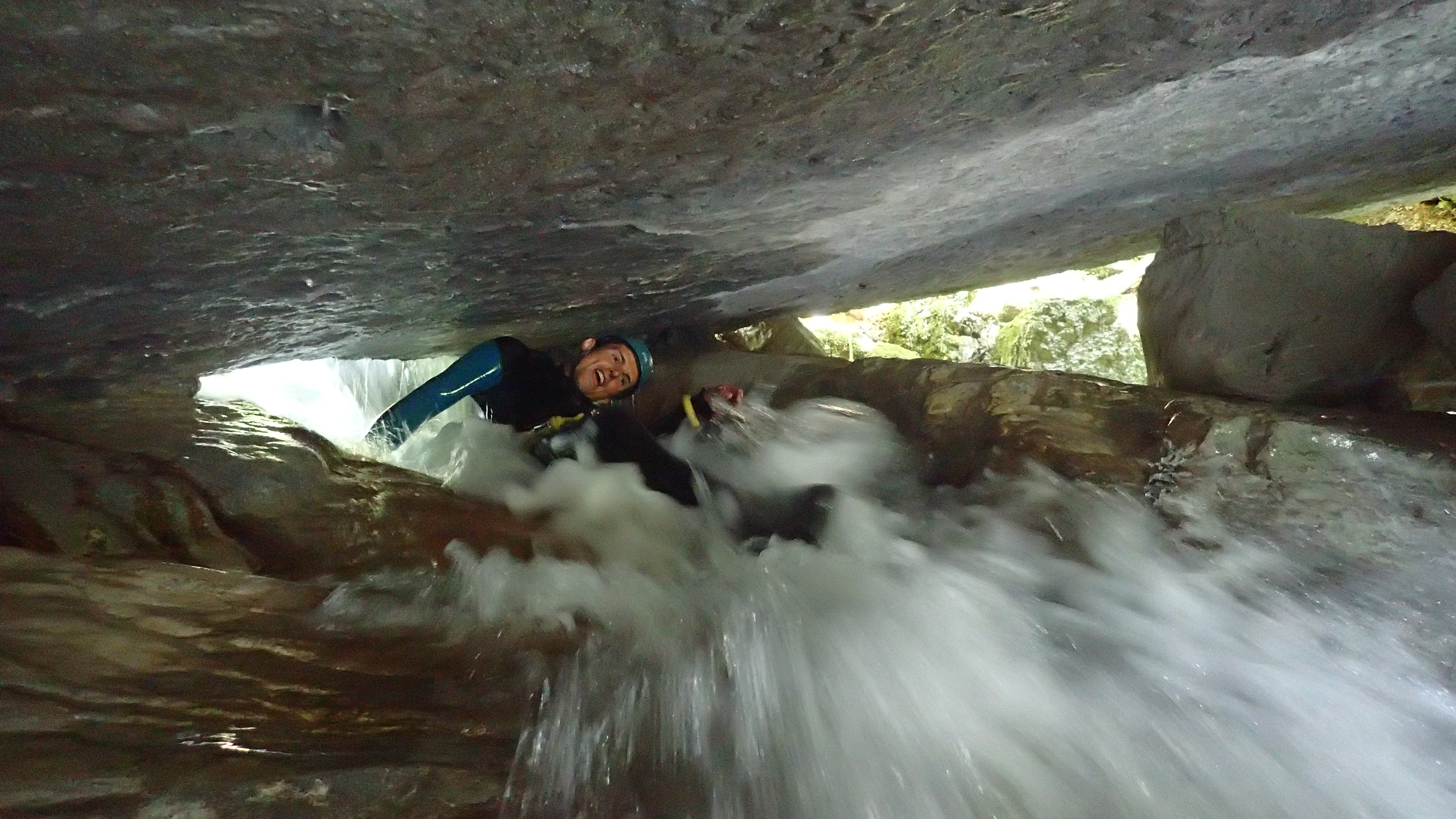 petit syphon dans le canyon du Furon bas en Isère