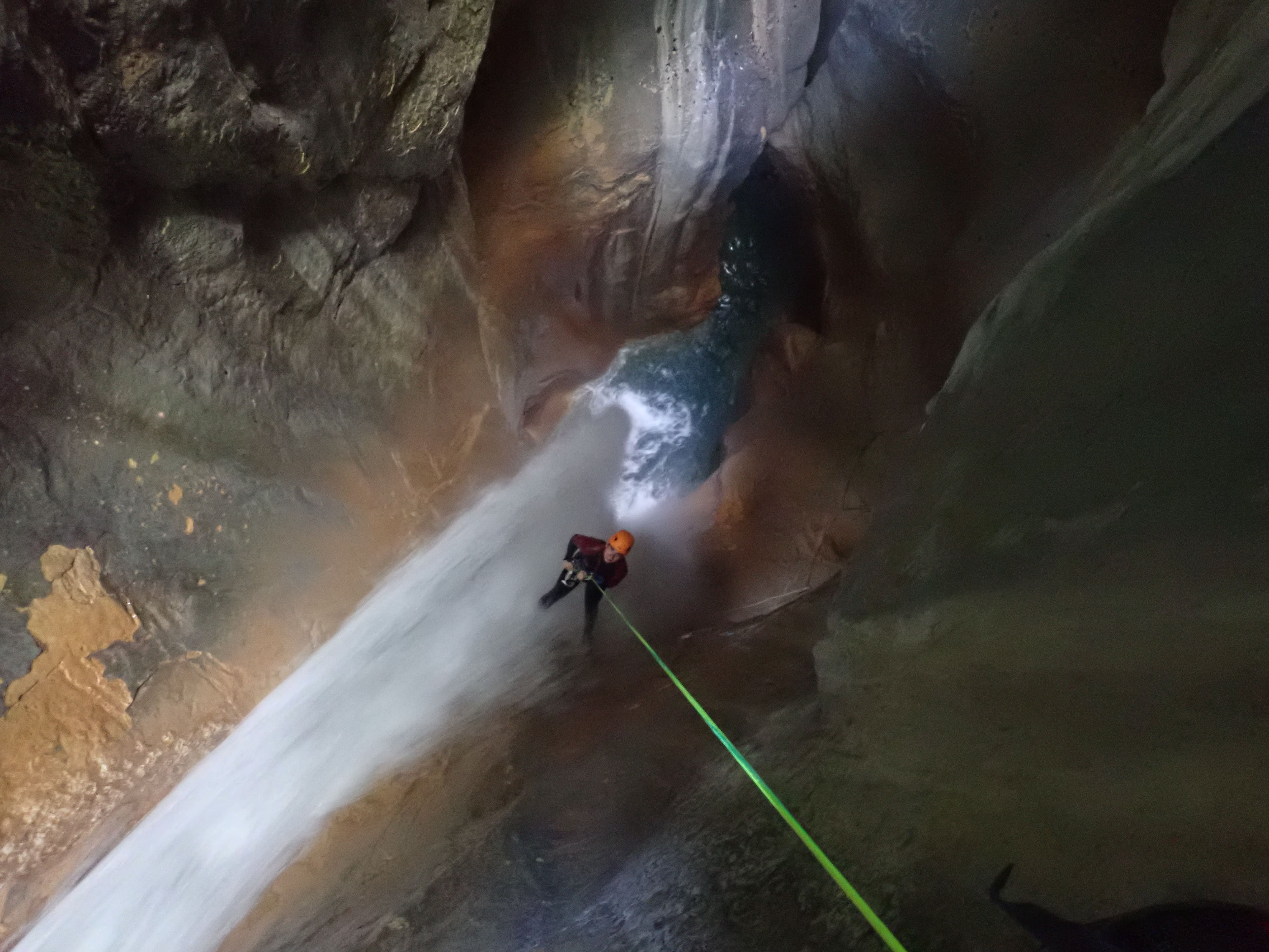 rappel entrée canyon de l'Infernet